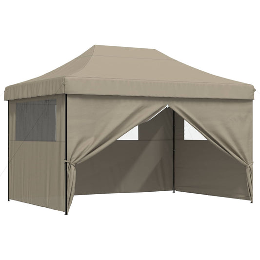 vidaXL Σκηνή Πάρτυ Taupe 279 x 410 x 315 εκ. Ύφασμα Όξφορντ