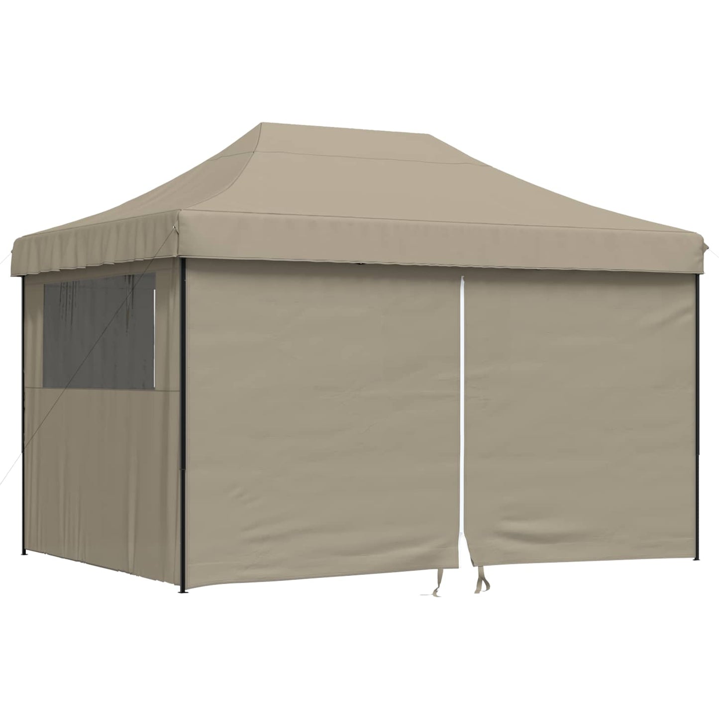 vidaXL Σκηνή Πάρτυ Taupe 279 x 410 x 315 εκ. Ύφασμα Όξφορντ