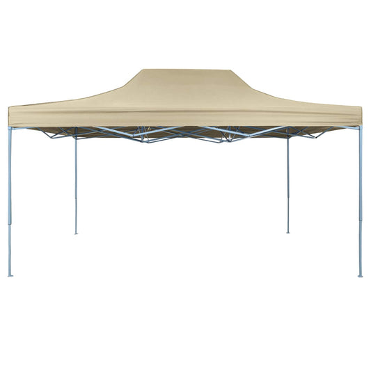 vidaXL Σκηνή Πάρτυ Κρεμ 291 x 431 x 315 εκ. Ύφασμα Όξφορντ