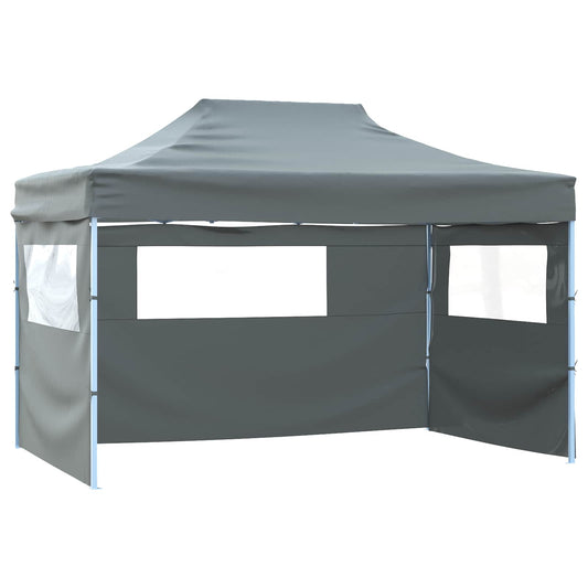 vidaXL Σκηνή Πάρτυ Ανθρακί 291 x 431 x 315 εκ. Ύφασμα Όξφορντ