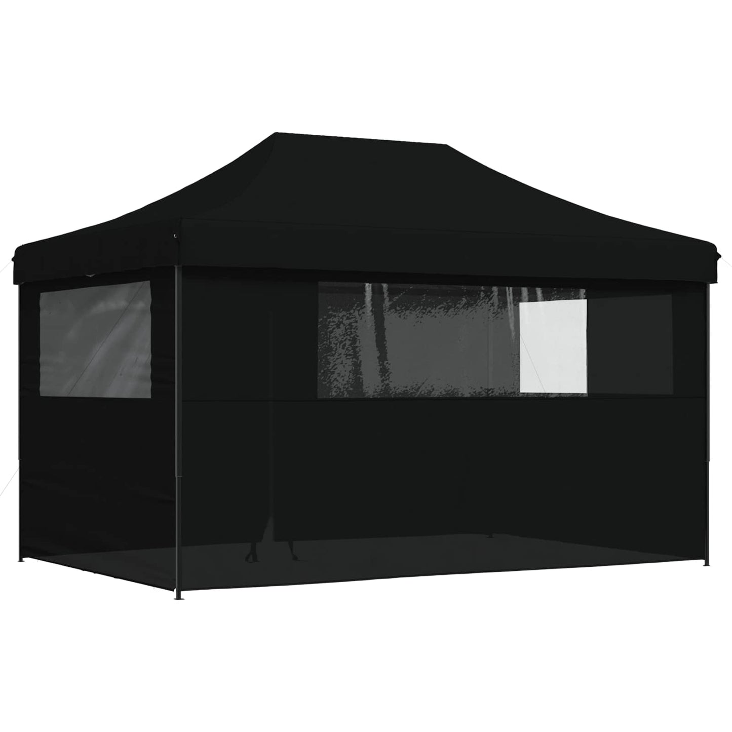 vidaXL Σκηνή Πάρτυ Μαύρο 292 x 440 x 315 εκ. Ύφασμα Όξφορντ