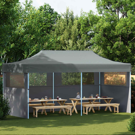 vidaXL Σκηνή Πάρτυ Ανθρακί 291 x 580 x 315 εκ Ύφασμα Όξφορντ