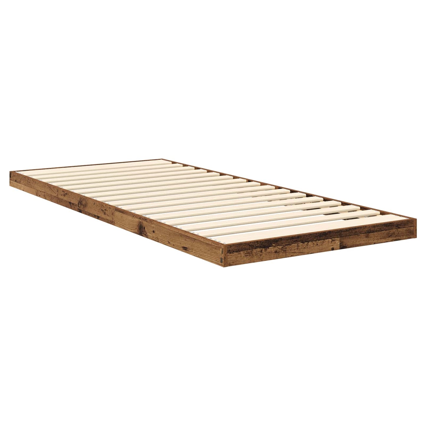 vidaXL Κρεβάτι δαπέδου Παλιό ξύλο 80 x 200 cm Επεξεργασμένο ξύλο