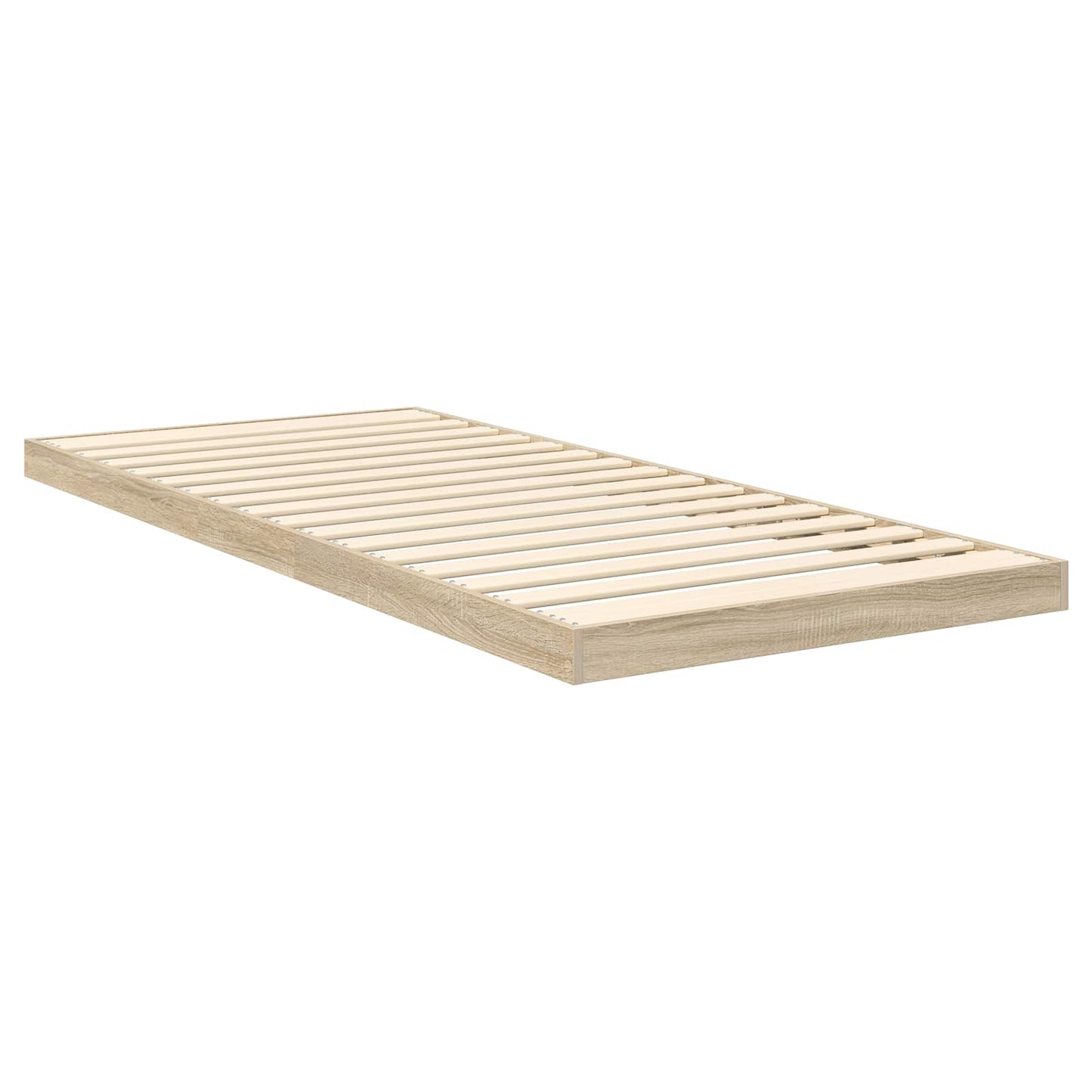 vidaXL Κρεβάτι δαπέδου Δρύς Sonoma 90 x 200 cm Επεξεργασμένο Ξύλο