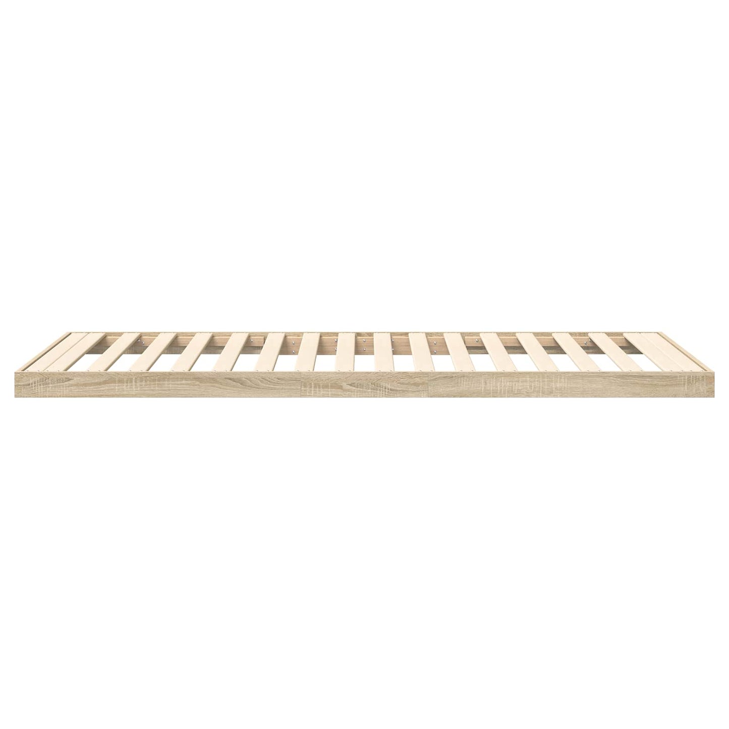 vidaXL Κρεβάτι δαπέδου Δρύς Sonoma 90 x 200 cm Επεξεργασμένο Ξύλο