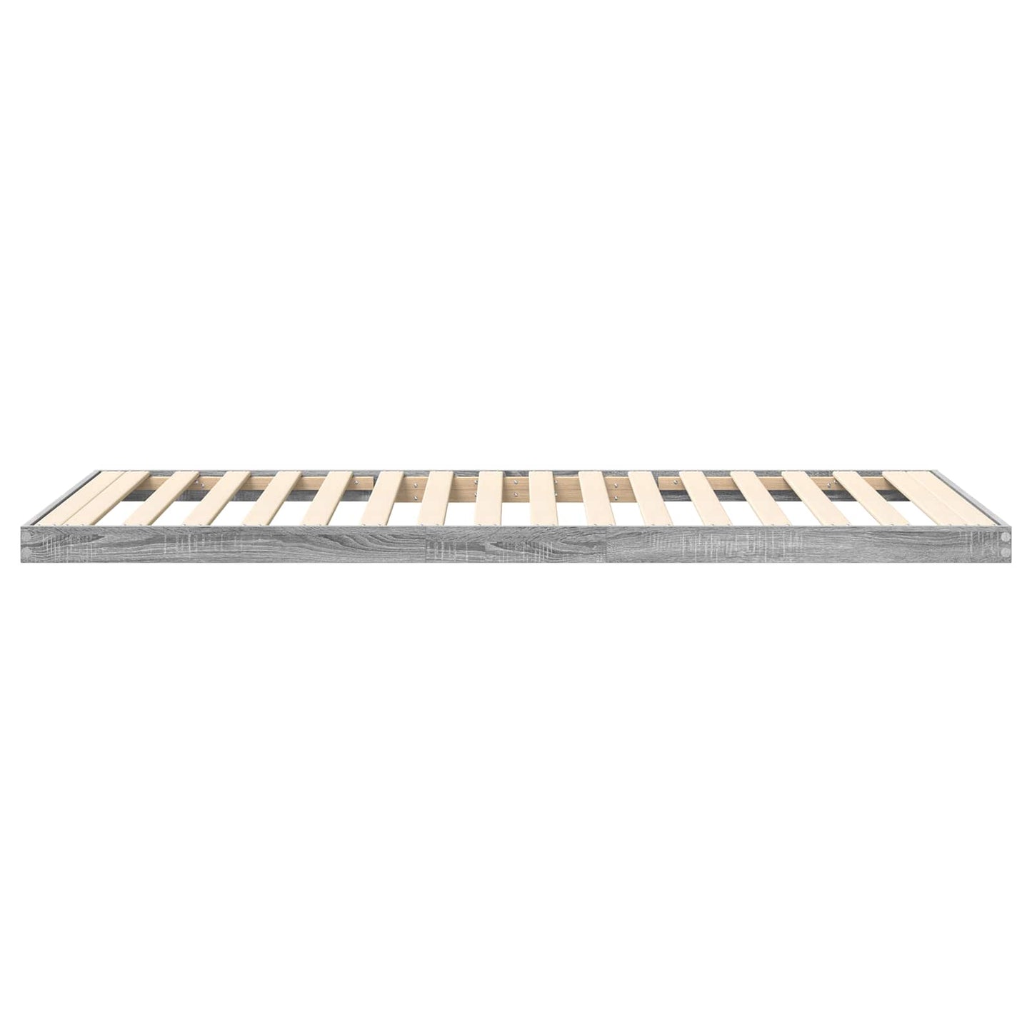 vidaXL Κρεβάτι δαπέδου Γκρίζο Σονομα 100 x 200 cm Επεξεργασμένο ξύλο