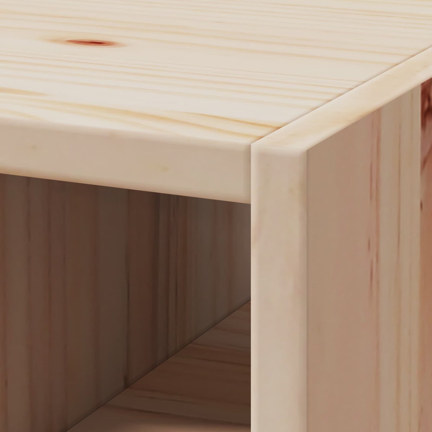 vidaXL Ράφι Κρασιού 2 pcs Φυσικό 56 x 25 x 56 cm Στερεά ξυλεία πεύκου