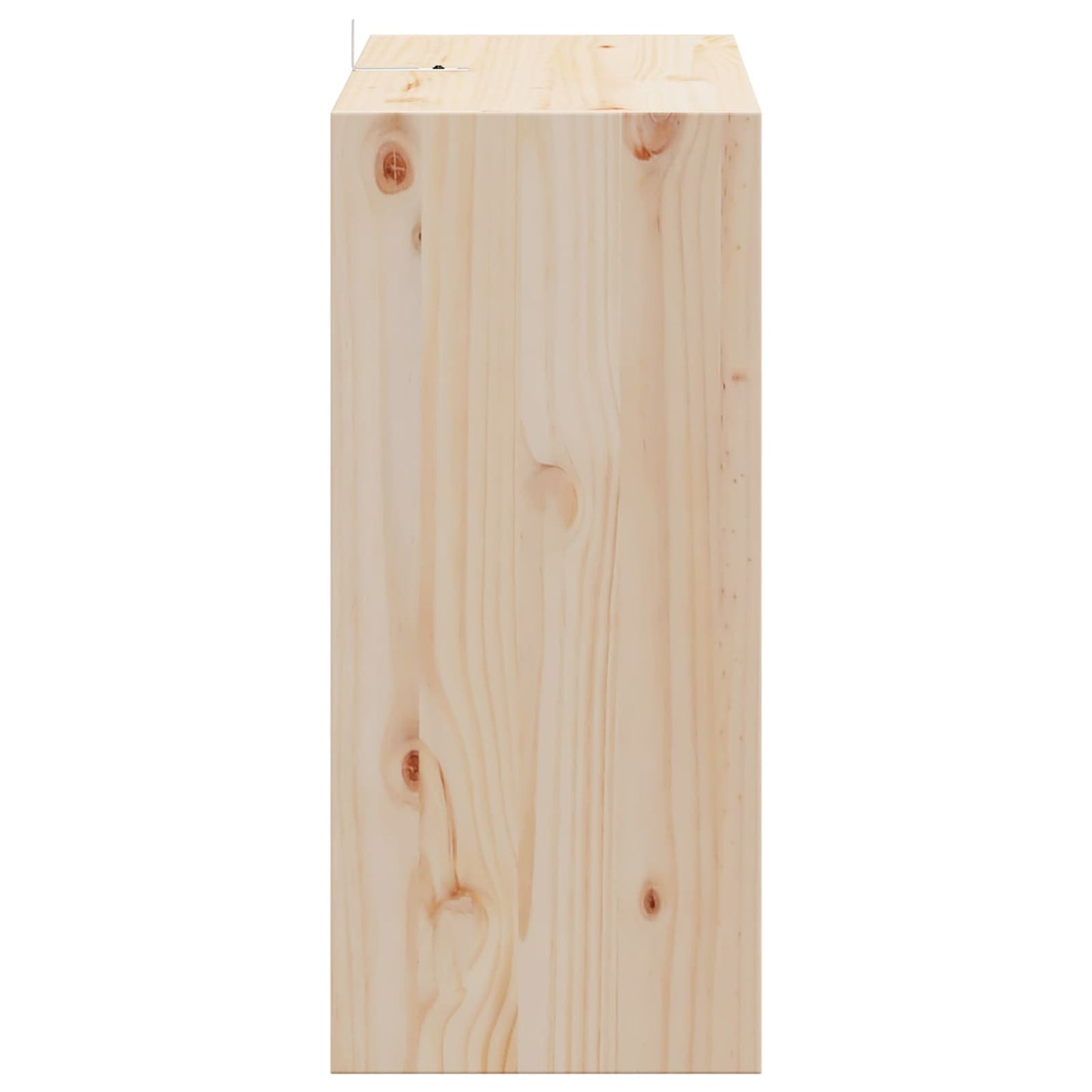 vidaXL Ράφι Κρασιού 2 pcs Φυσικό 56 x 25 x 56 cm Στερεά ξυλεία πεύκου