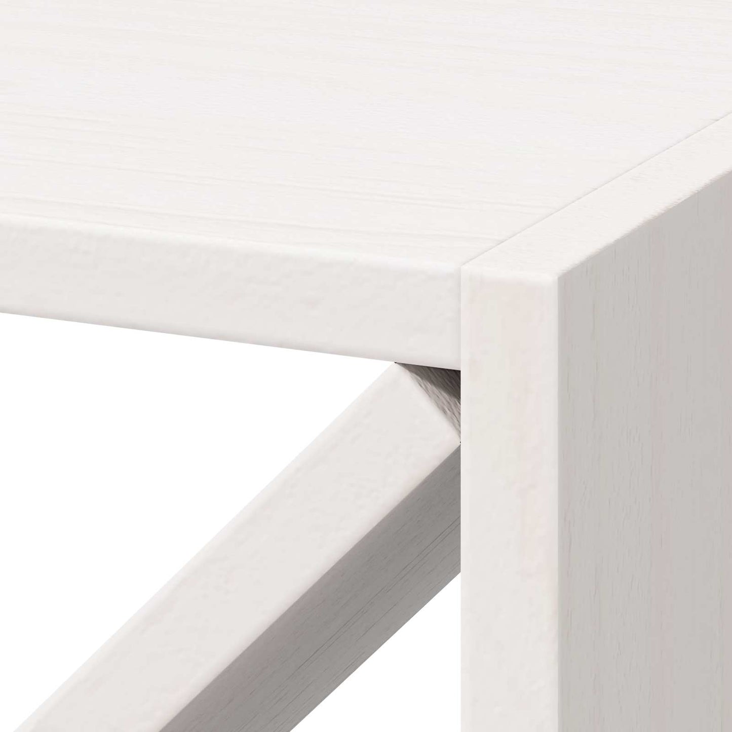 vidaXL Ράφι Κρασιού 2 pcs Λευκό 62 x 25 x 62 cm Στερεά ξυλεία πεύκου