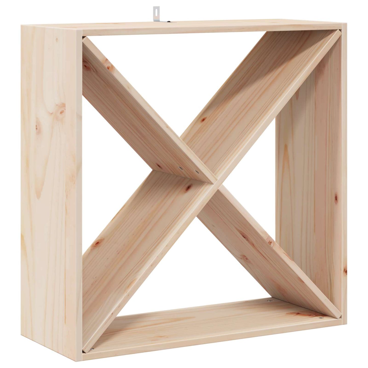 vidaXL Ράφι Κρασιού 4 pcs Φυσικό 62 x 25 x 62 cm Στερεά ξυλεία πεύκου