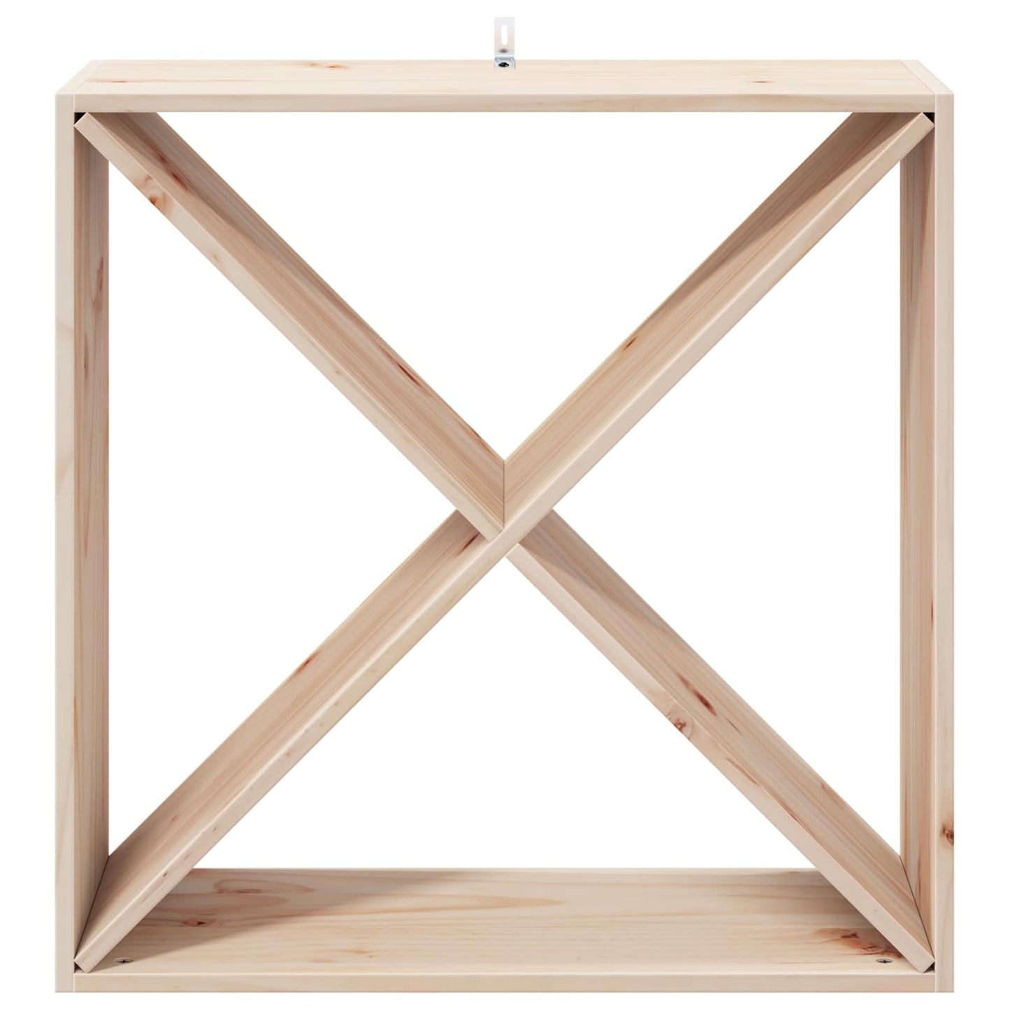 vidaXL Ράφι Κρασιού 4 pcs Φυσικό 62 x 25 x 62 cm Στερεά ξυλεία πεύκου