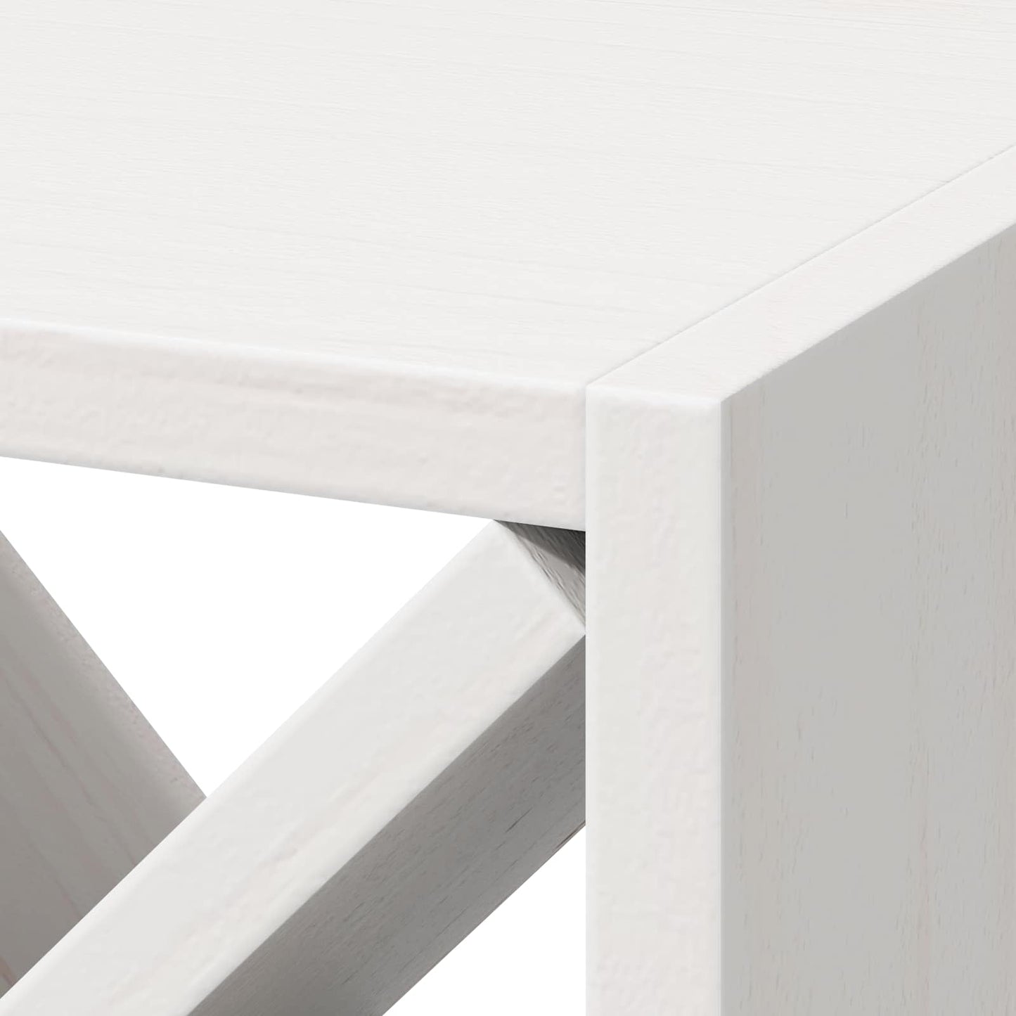 vidaXL Ράφι Κρασιού 2 pcs Λευκό 62 x 25 x 62 cm Στερεά ξυλεία πεύκου