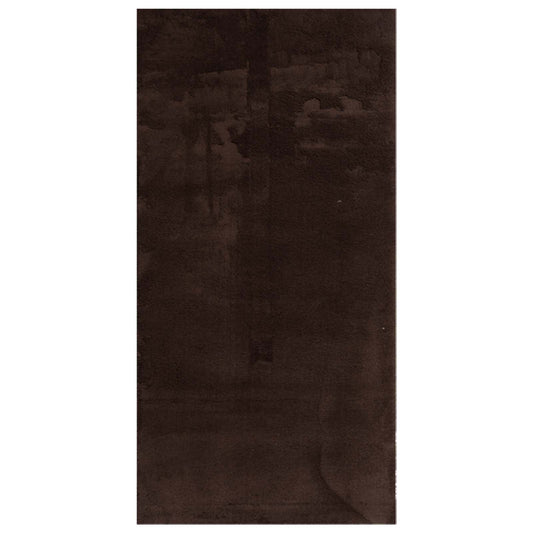 vidaXL Χαλιά χώρου Ορθογώνιος HUARTE Καφέ 200 x 100 cm