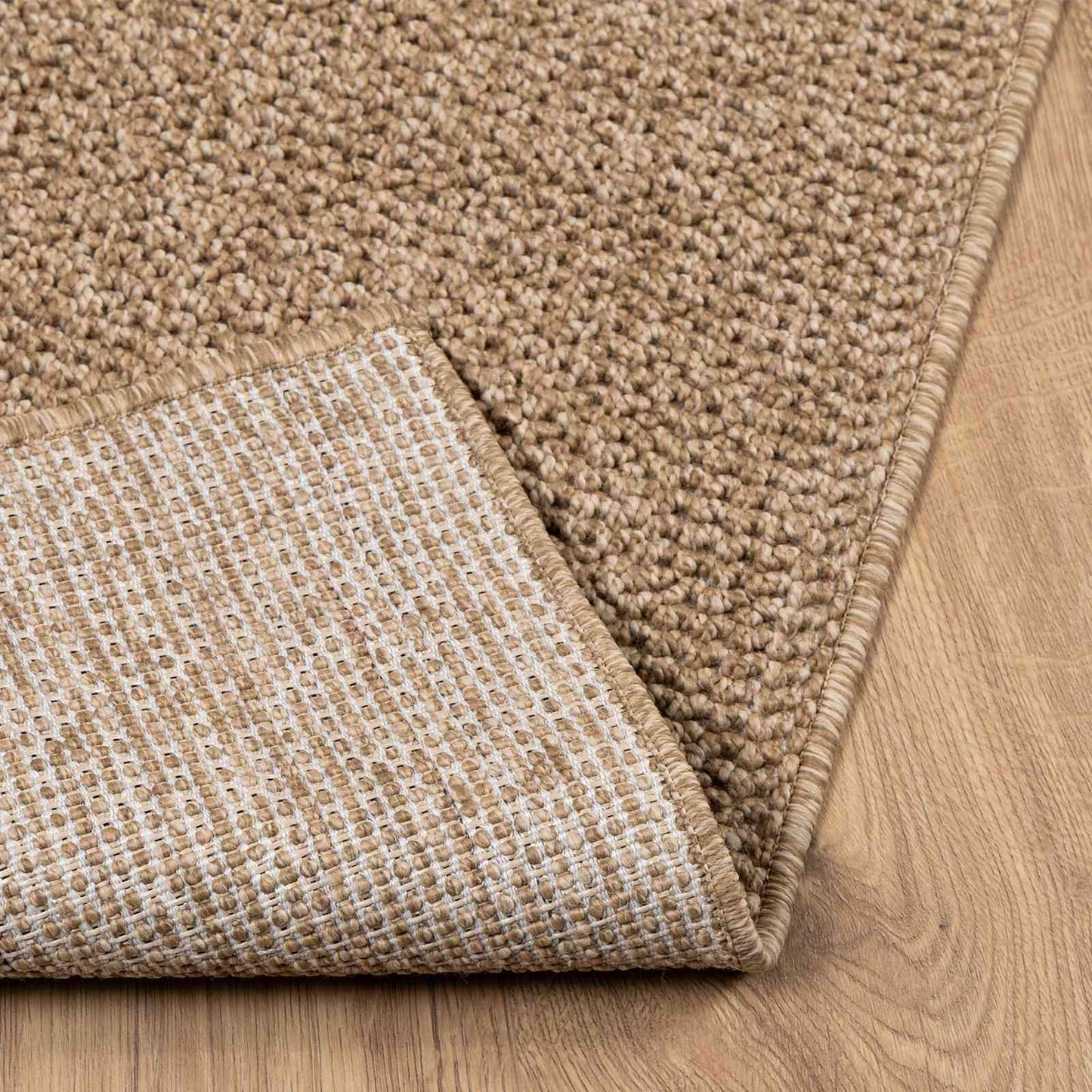 vidaXL Χαλιά χώρου τετράγωνο AGIRA Φυσικό 120 x 120 cm Πολυεστέρας