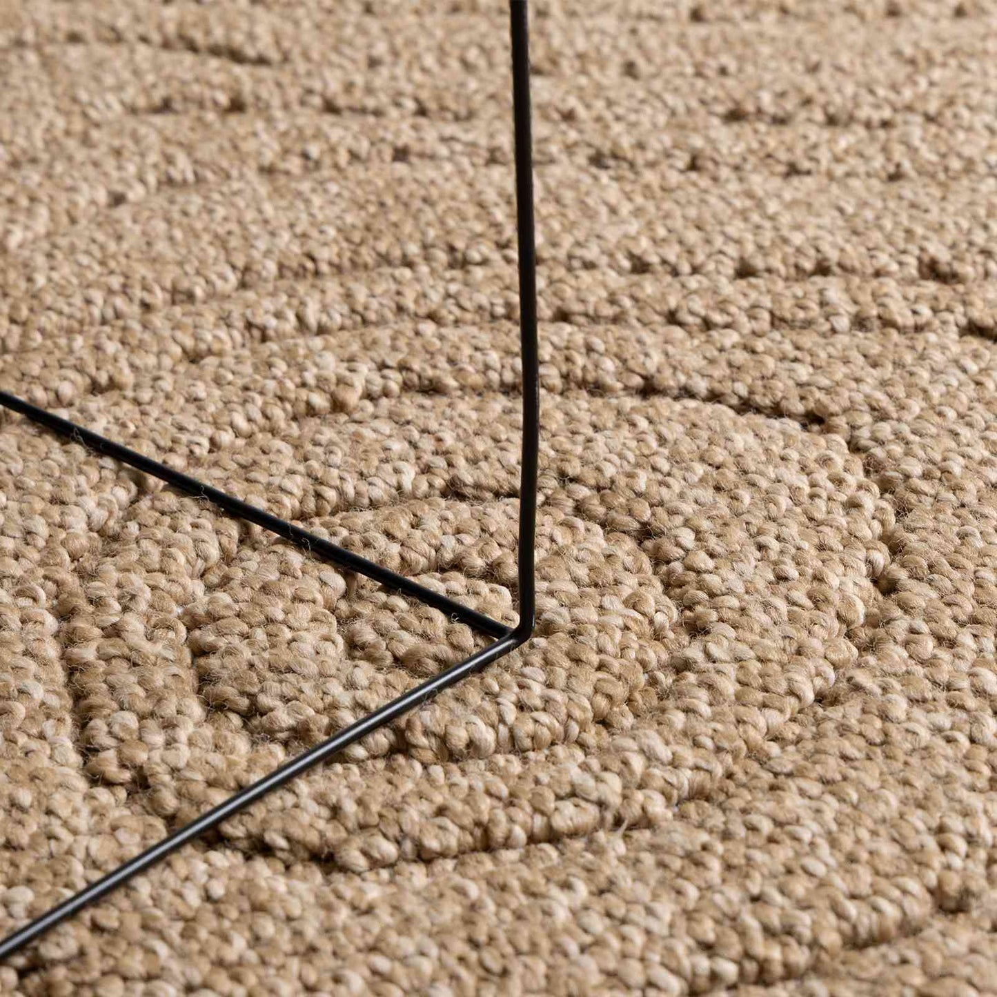 vidaXL Χαλιά χώρου Μουάρ Ορθογώνιος Φυσικό 170 x 120 εκ.