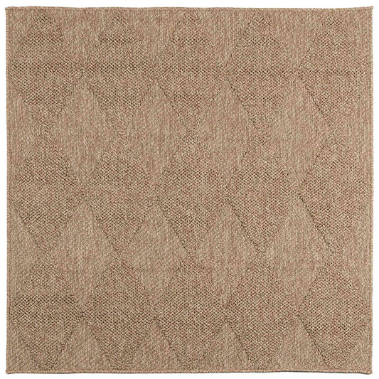 vidaXL Χαλιά χώρου τετράγωνο AGIRA Φυσικό 120 x 120 cm Πολυεστέρας