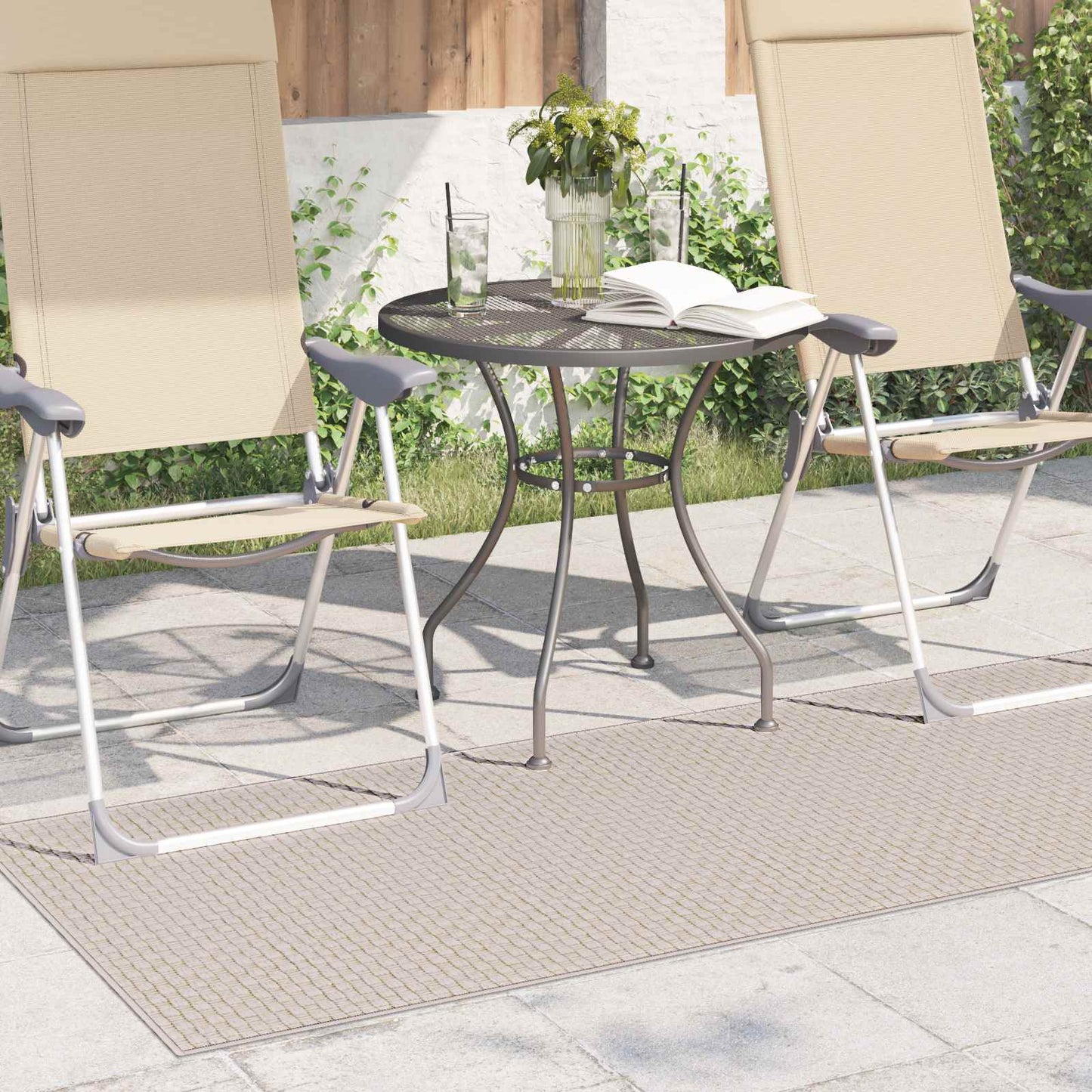 vidaXL Χαλιά χώρου Ορθογώνιος Κρεμ 200 x 80 εκατοστά