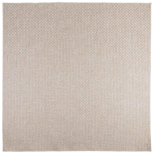 vidaXL Χαλιά χώρου τετράγωνο Κρεμ 200 x 200 cm