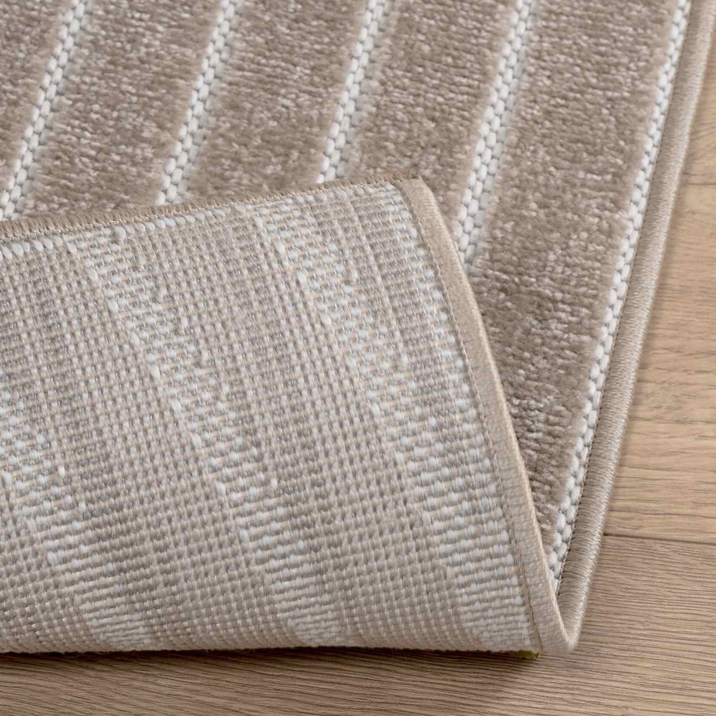 vidaXL Χαλιά χώρου τετράγωνο PALMERAS Μπεζ 120 x 120 cm Πολυεστέρας