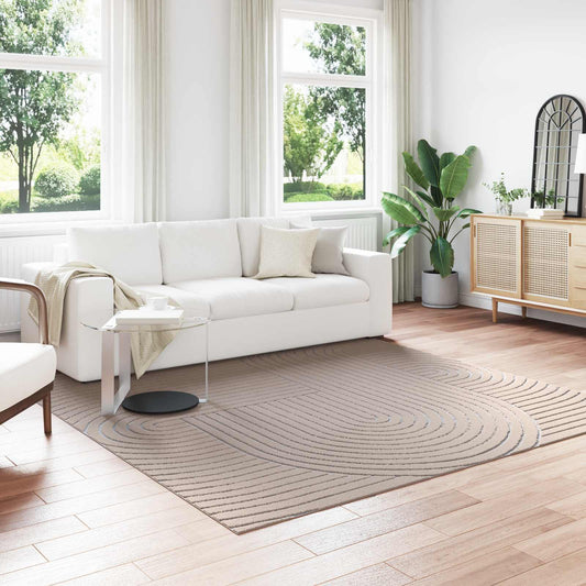 vidaXL Χαλιά χώρου τετράγωνο Μπεζ 240 x 240 cm