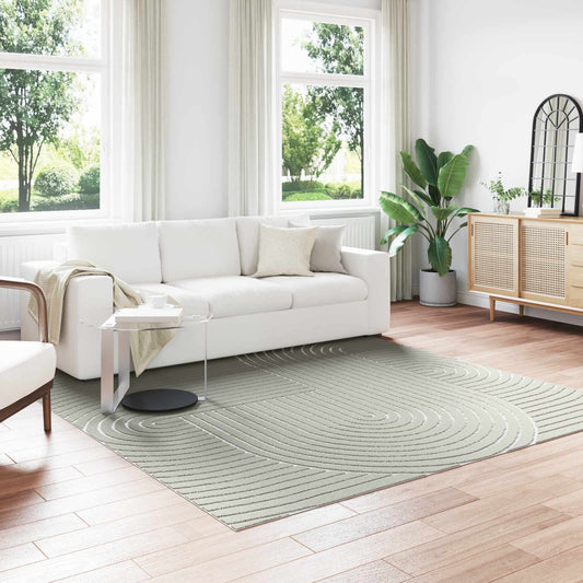 vidaXL Χαλιά χώρου τετράγωνο PALMERAS Πράσινο 240 x 240 cm Πολυεστέρας