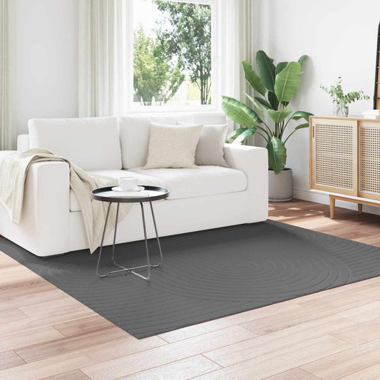 vidaXL Χαλιά χώρου τετράγωνο Ανθρακί 120 x 120 cm
