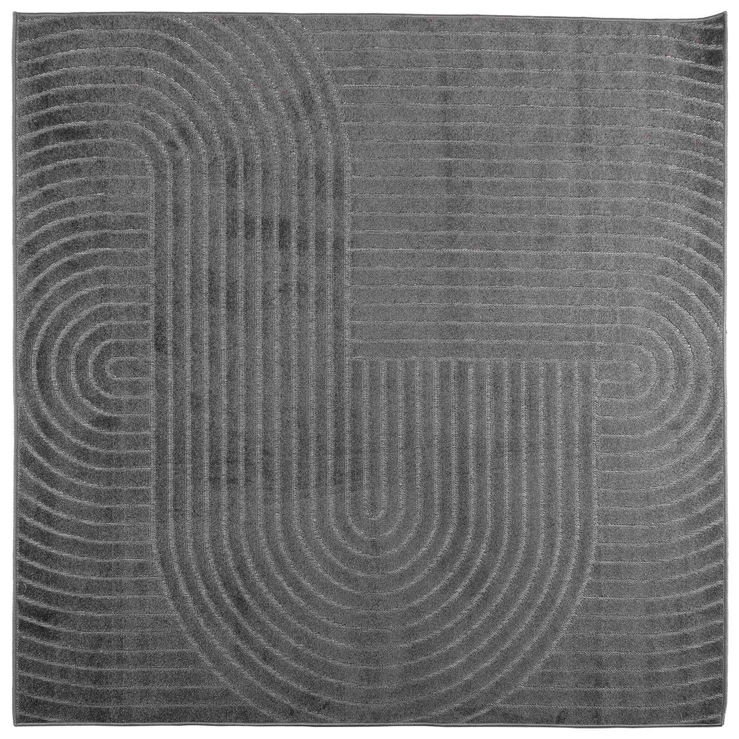 vidaXL Χαλιά χώρου τετράγωνο Ανθρακί 120 x 120 cm