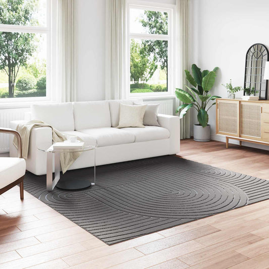 vidaXL Χαλιά χώρου τετράγωνο Ανθρακί 240 x 240 cm