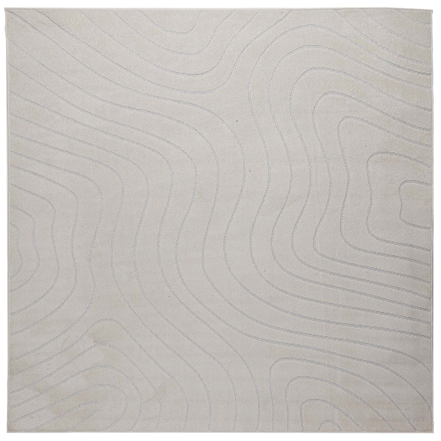 vidaXL Χαλιά χώρου τετράγωνο Κρεμ 200 x 200 cm