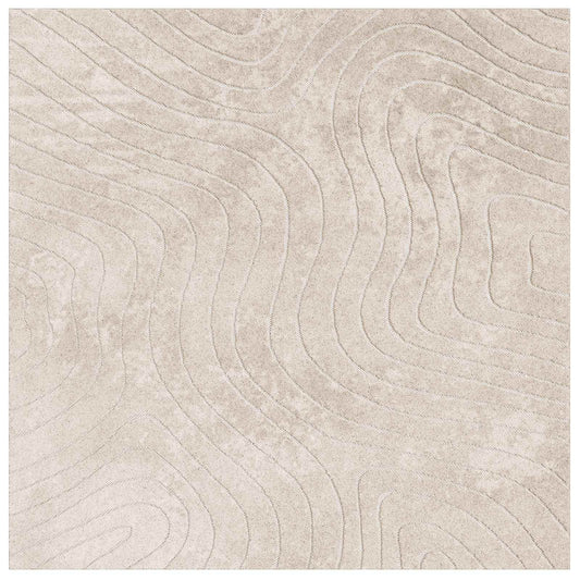 vidaXL Χαλιά χώρου τετράγωνο PALMERAS Μπεζ 120 x 120 cm Πολυεστέρας