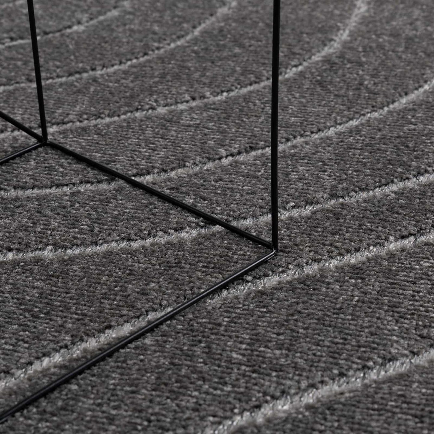 vidaXL Χαλιά χώρου Ορθογώνιος Ανθρακί 200 x 140 cm