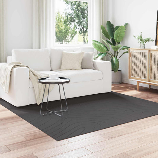 vidaXL Χαλιά χώρου τετράγωνο Ανθρακί 120 x 120 cm