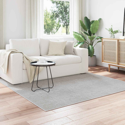 vidaXL Χαλιά χώρου τετράγωνο Κρεμ 120 x 120 cm