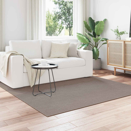 vidaXL Χαλιά χώρου τετράγωνο HUARTE Taupe 120 x 120 cm Πολυεστέρας