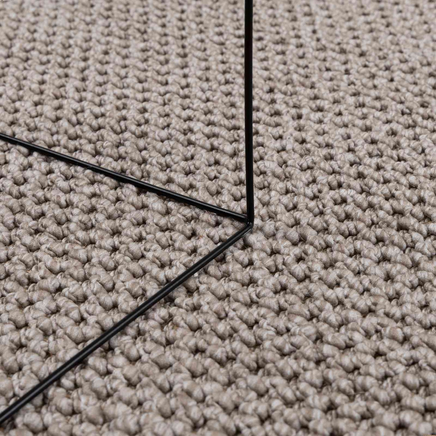 vidaXL Χαλιά χώρου τετράγωνο HUARTE Taupe 240 x 240 cm Πολυεστέρας