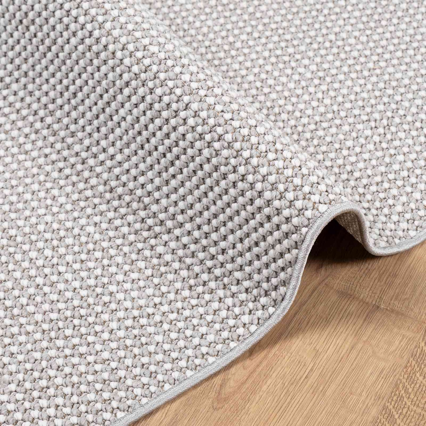 vidaXL Χαλιά χώρου HUARTE Κρεμ και Γκρι 200 x 200 cm Πολυεστέρας