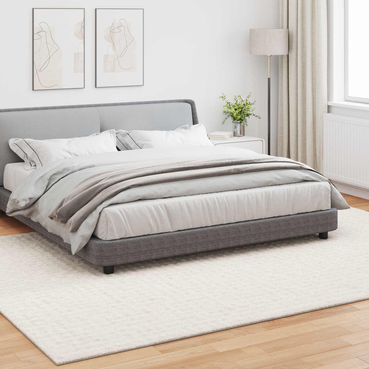 vidaXL Χαλιά χώρου Ορθογώνιος Κρεμ 280 x 200 εκ