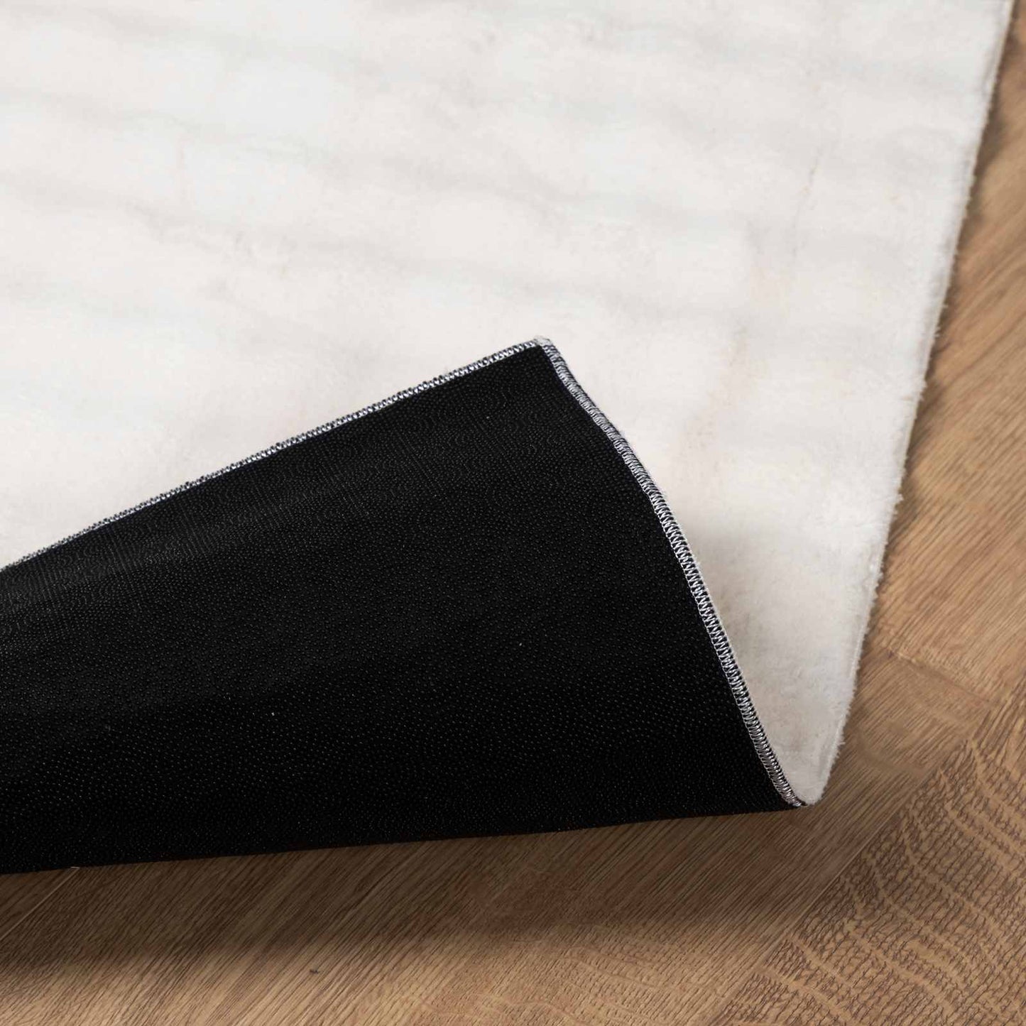 vidaXL Χαλιά χώρου τετράγωνο Κρεμ 120 x 120 cm