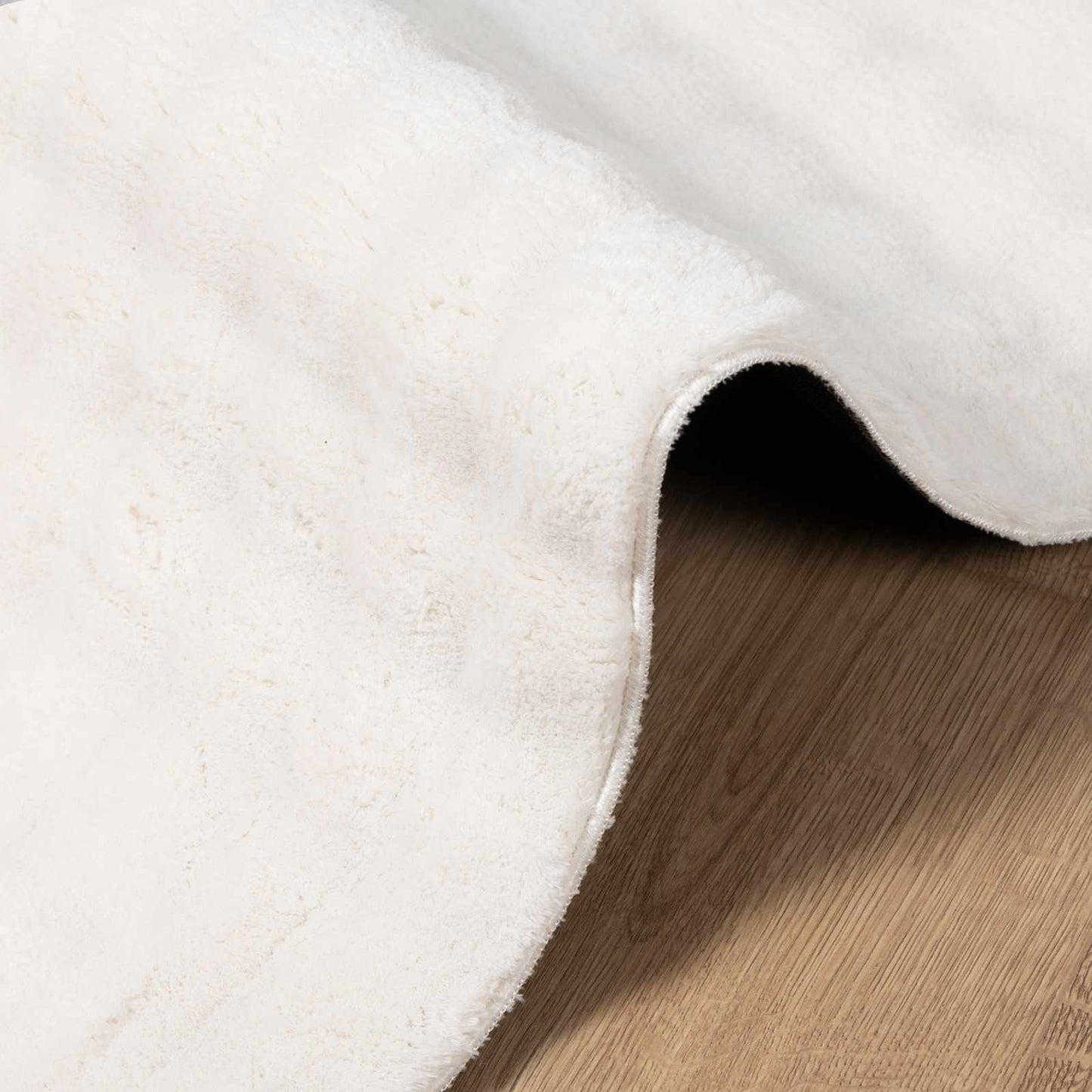 vidaXL Χαλιά χώρου τετράγωνο Κρεμ 120 x 120 cm