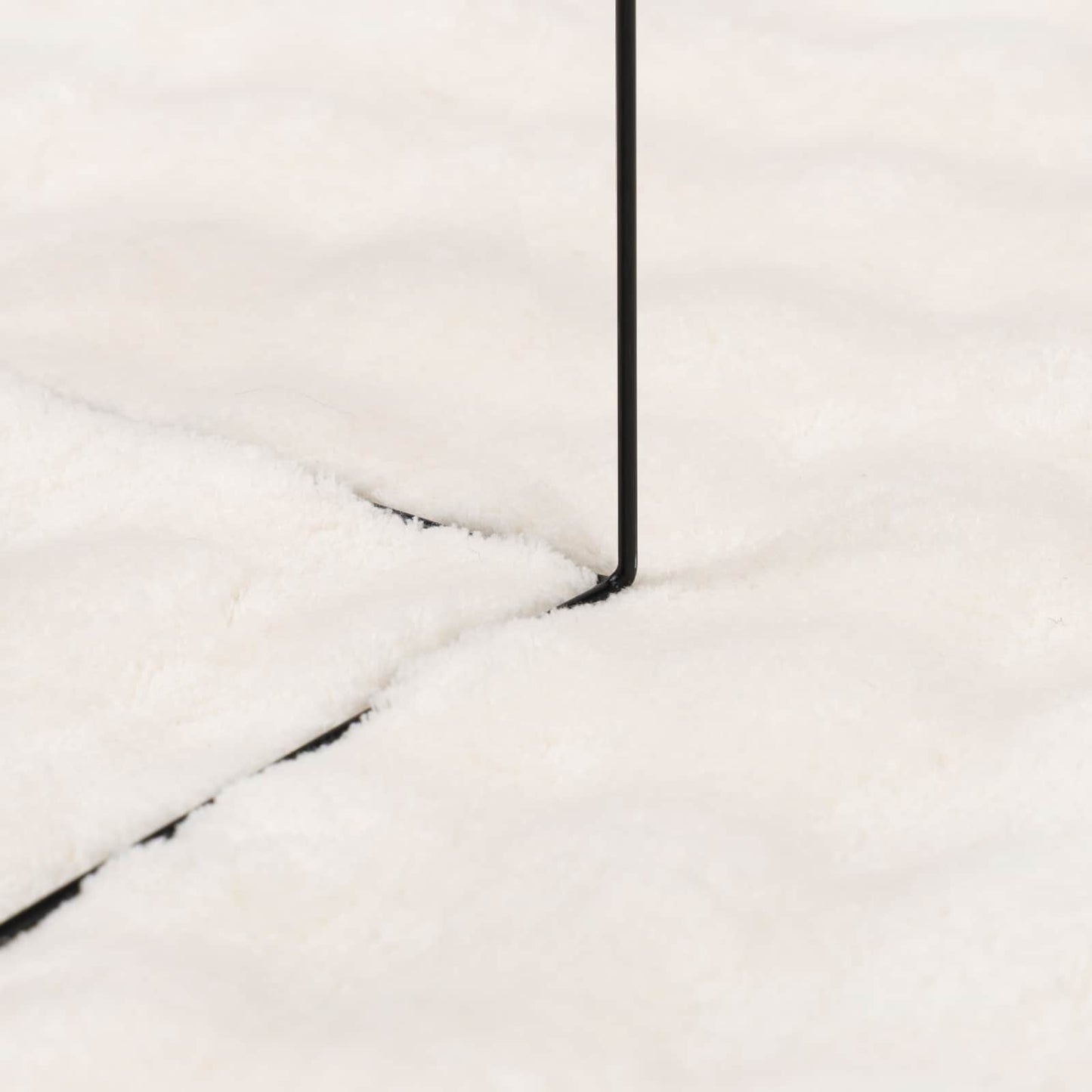 vidaXL Χαλιά χώρου τετράγωνο Κρεμ 200 x 200 cm