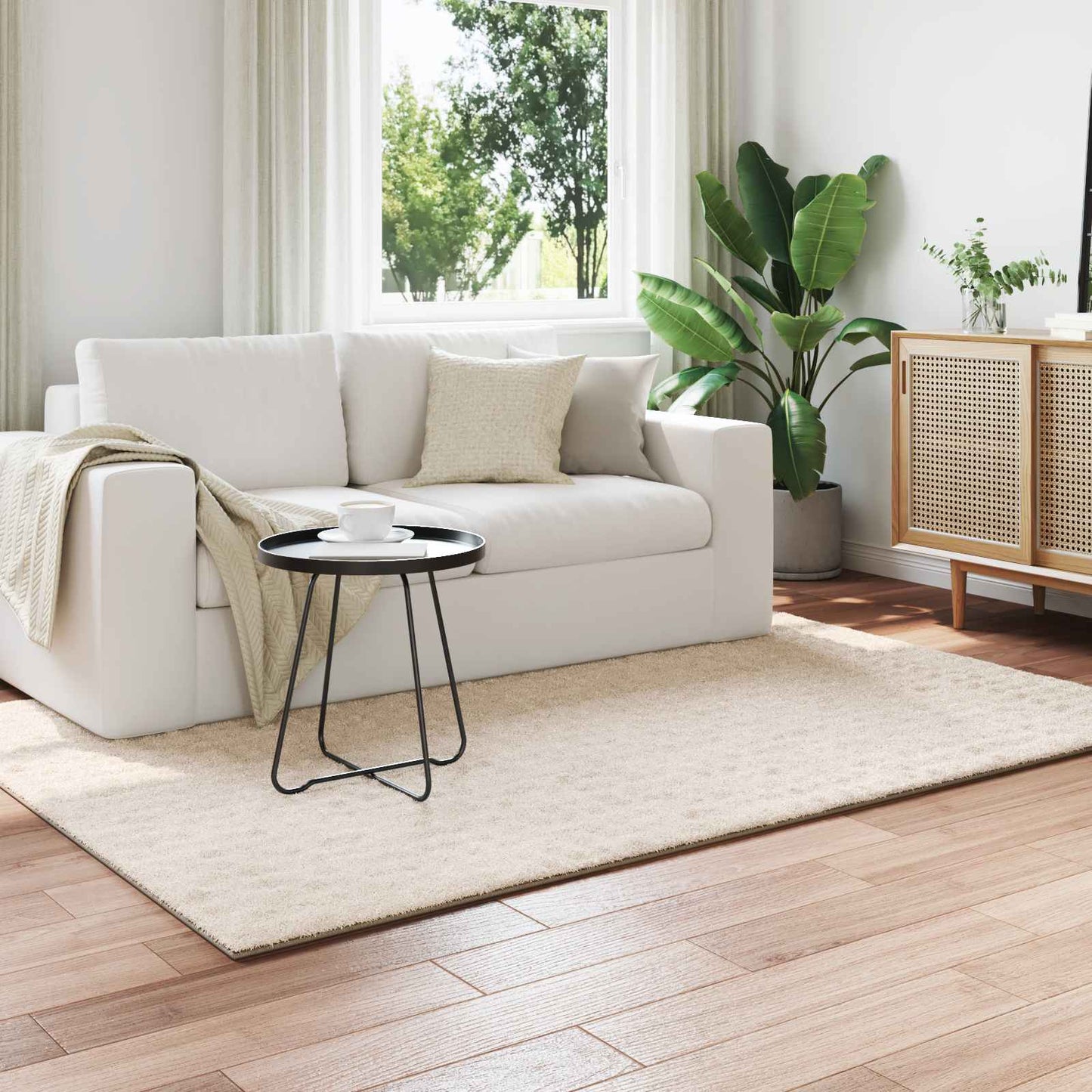 vidaXL Χαλί εσωτερικού χώρου SIROLO Μπεζ 120 x 170 cm Πολυεστέρας