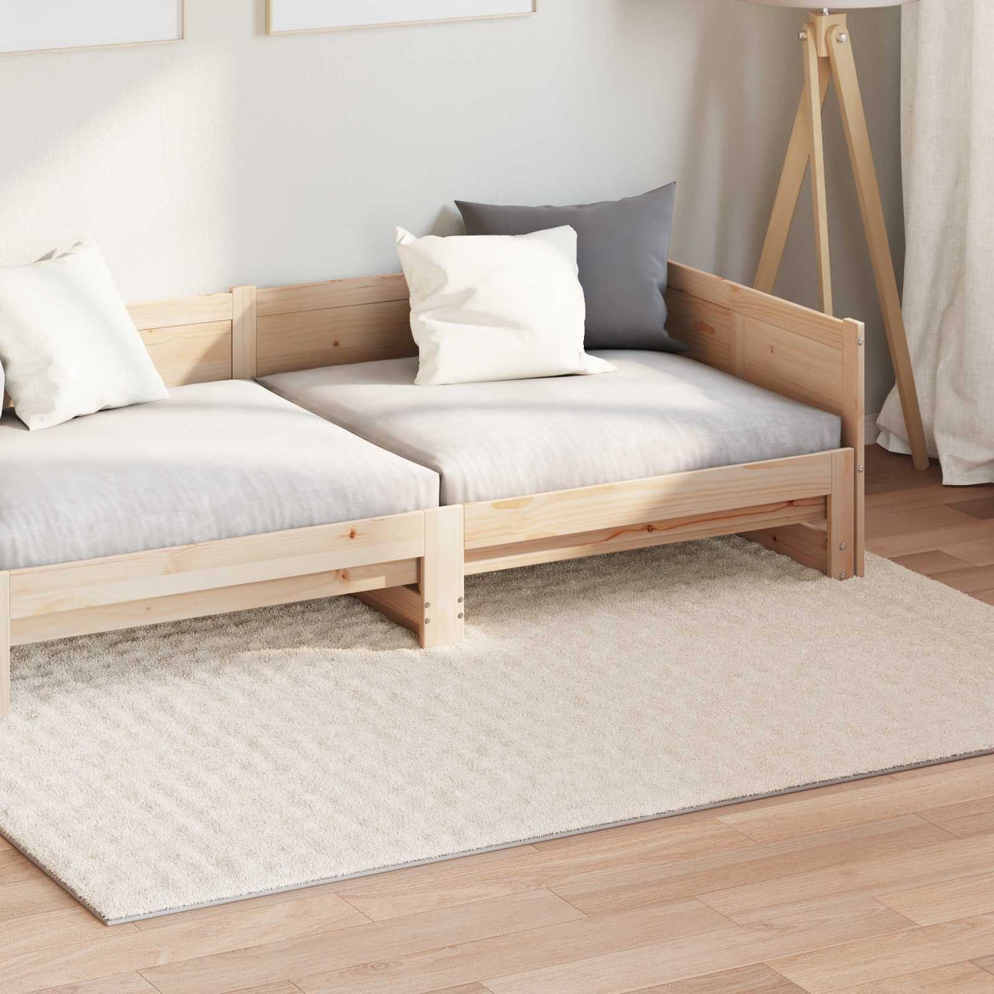 vidaXL Χαλί εσωτερικού χώρου SIROLO Μπεζ 140 x 200 cm Πολυεστέρας