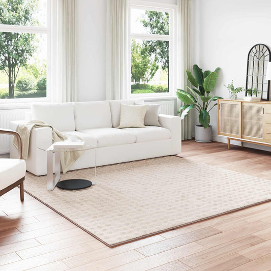 vidaXL Χαλιά χώρου τετράγωνο Μπεζ 240 x 240 cm
