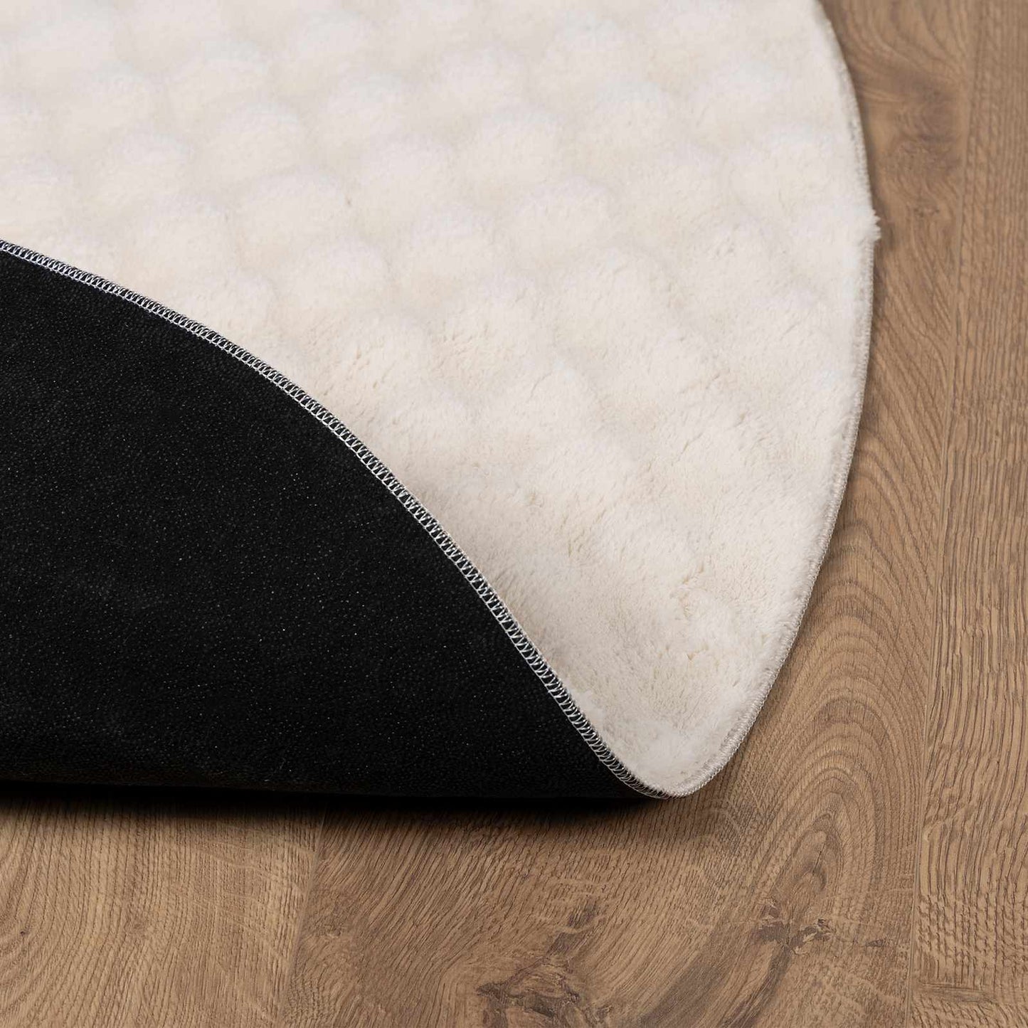 vidaXL Χαλιά χώρου Γύρος Μπεζ Ø 120 εκ.