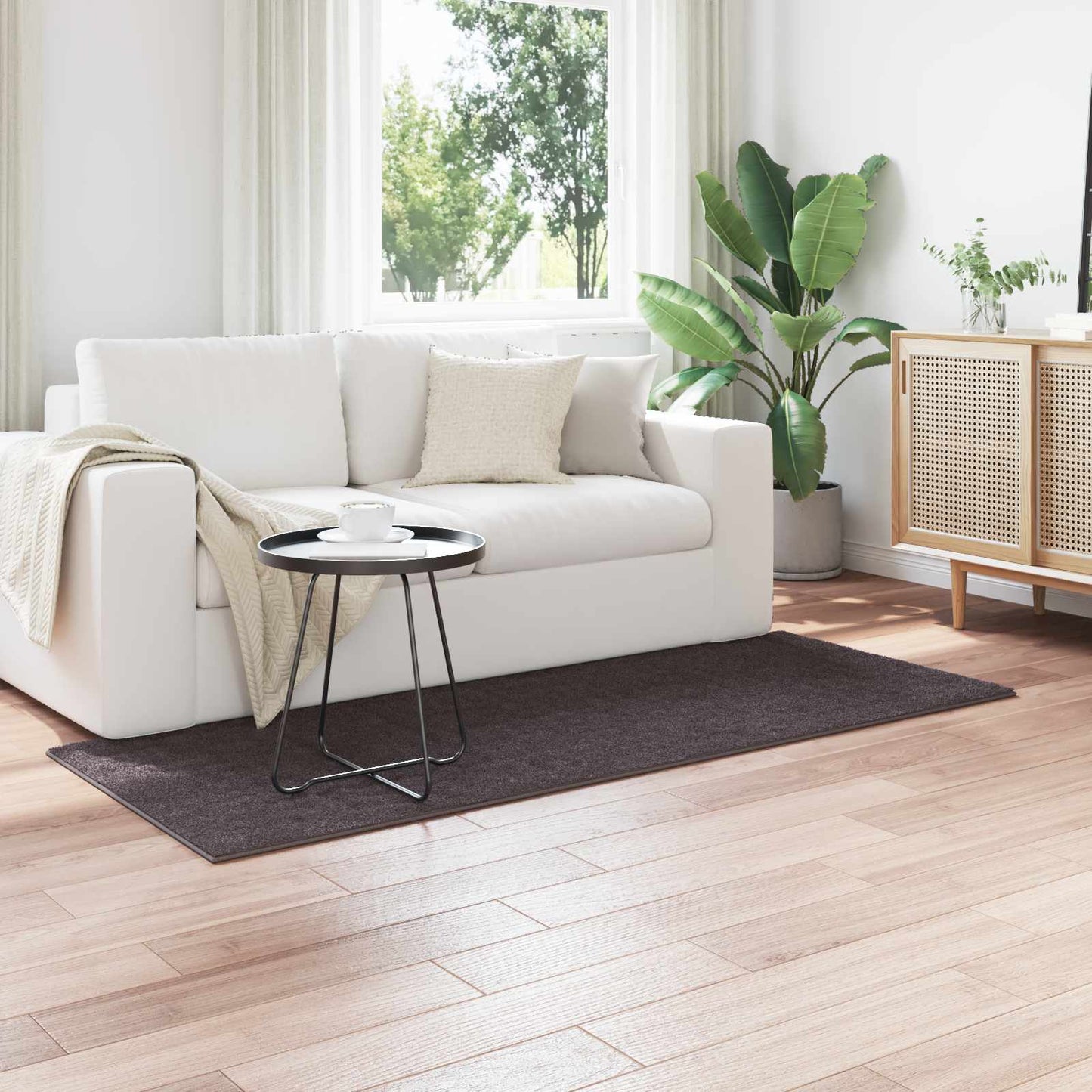 vidaXL Χαλιά χώρου Ορθογώνιος Ανθρακί 200 x 80 εκατοστά