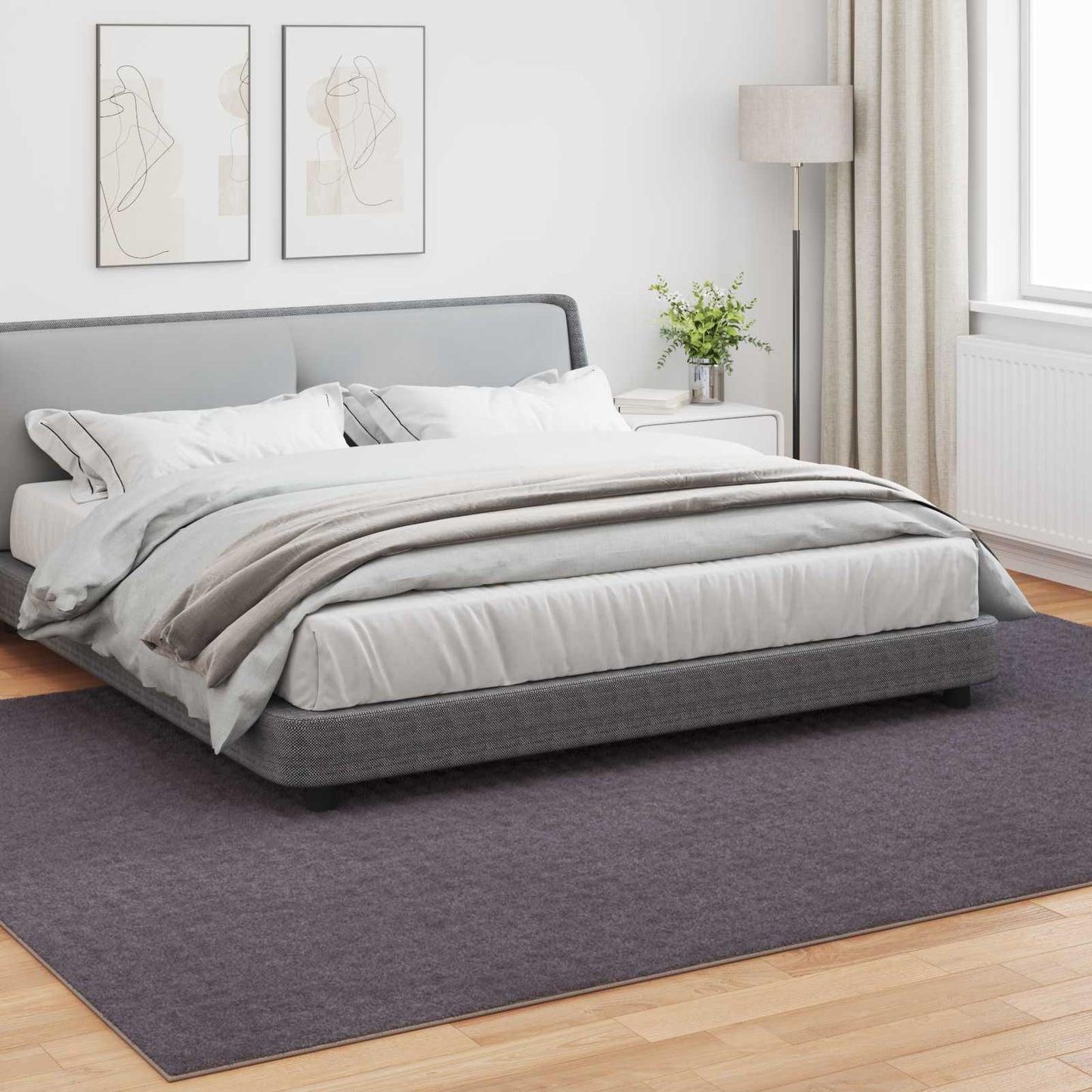 vidaXL Χαλιά χώρου Ορθογώνιος Ανθρακί 280 x 200 εκ