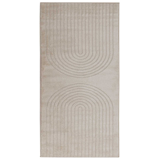 vidaXL Χαλιά χώρου Ορθογώνιος GALATI Μπεζ 150 x 80 cm Πολυεστέρας