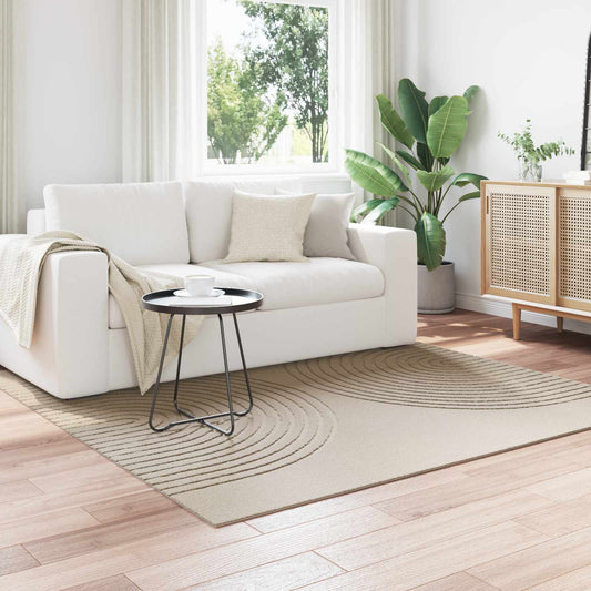 vidaXL Χαλιά χώρου τετράγωνο GALATI Μπεζ 200 x 200 cm Πολυεστέρας