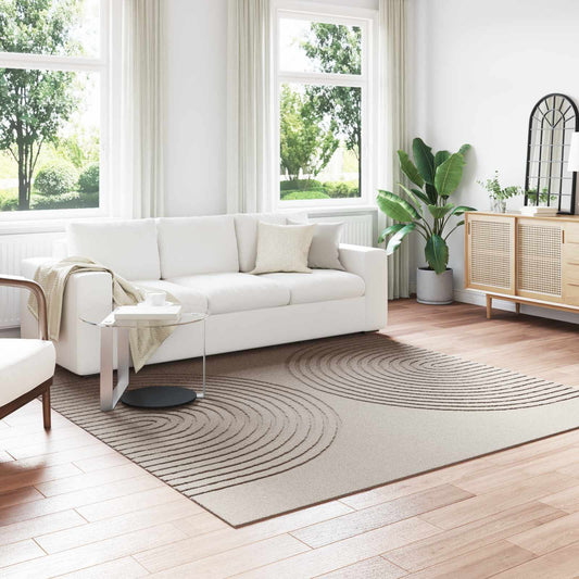 vidaXL Χαλιά χώρου τετράγωνο GALATI Μπεζ 240 x 240 cm Πολυεστέρας