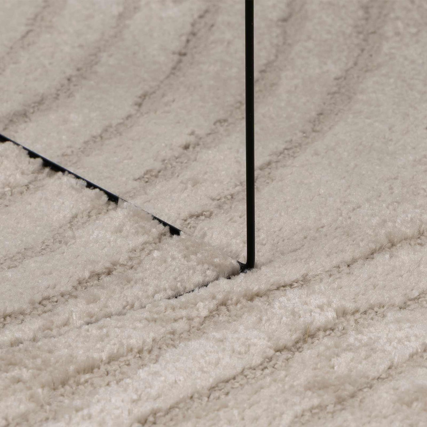 vidaXL Χαλιά χώρου Γύρος Μπεζ Ø 160 CM